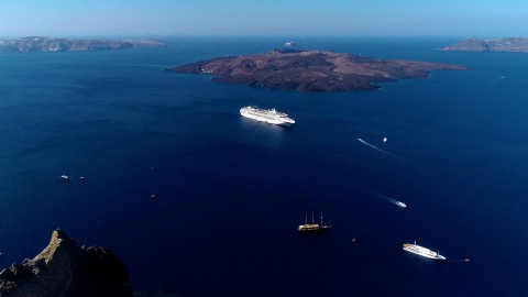 Santorini From Above - Clip 2