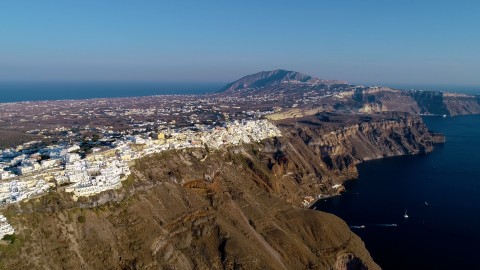 Santorini From Above - Clip 41