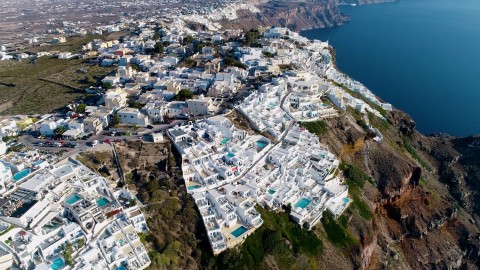 Santorini From Above - Clip 52