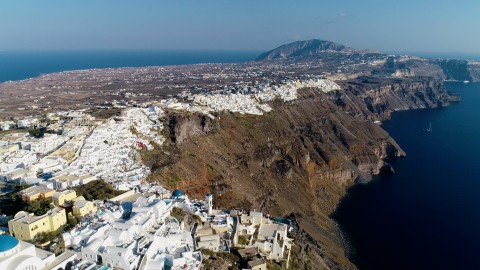 Santorini From Above - Clip 60