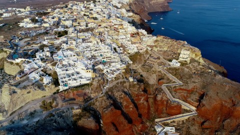 Santorini From Above - Clip 73