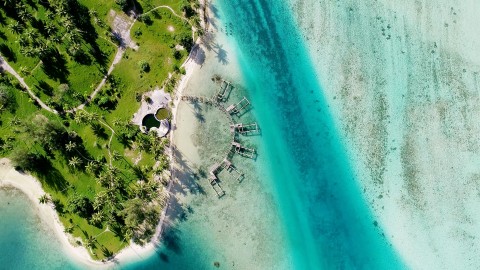 Aerial French Polynesia - Clip 126