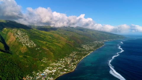 Aerial French Polynesia - Clip 153